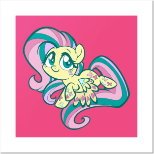 Rainbow Power Fluttershy Posters and Art